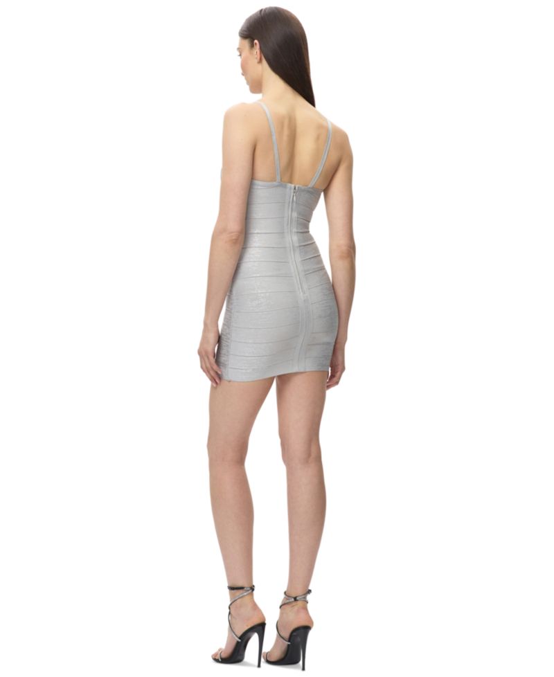 Women's Metallic Dance Floor Mini Dress