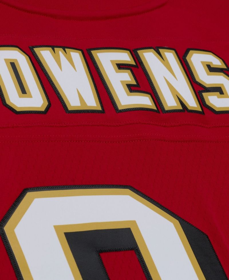 Men's Mitchell Ness Terrell Owens Red San Francisco 49ers 1996 Legacy Replica Player Jersey