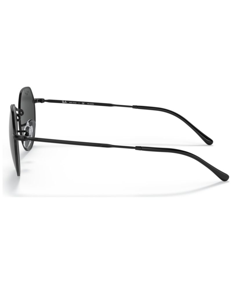 Unisex Polarized Geometric Metal Sunglasses, RB3565 JACK