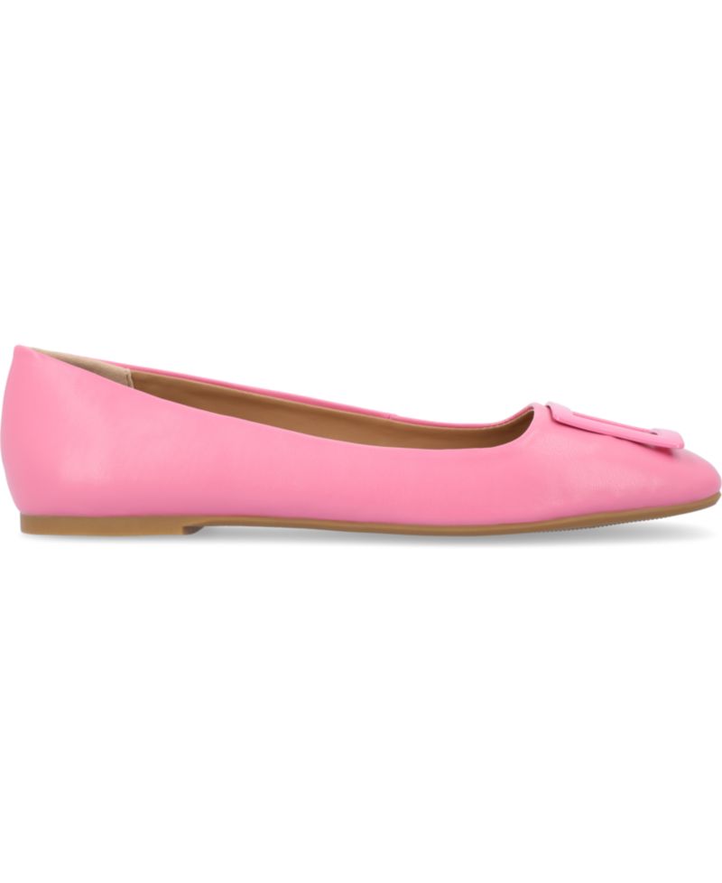 Women's Zimia Buckle Square Toe Ballet Flats