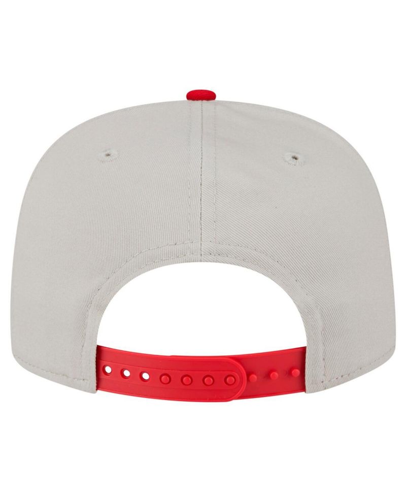 Men's Cream Cincinnati Reds Iron Golfer Snapback Hat