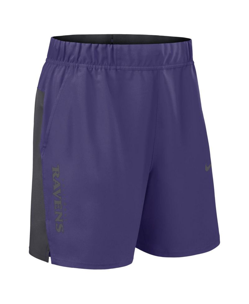 Men's Purple Baltimore Ravens Woven Victory Performance Shorts