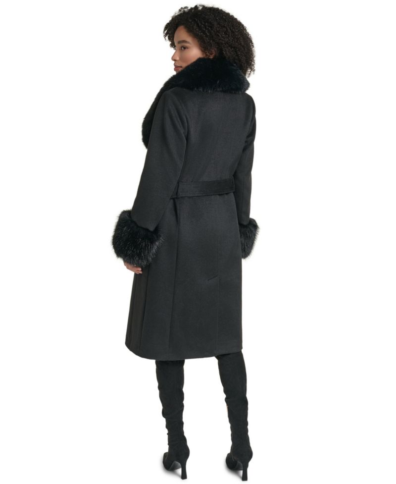 Women's Single-Breasted Long Wool-Blend Coat, Created for Macy's