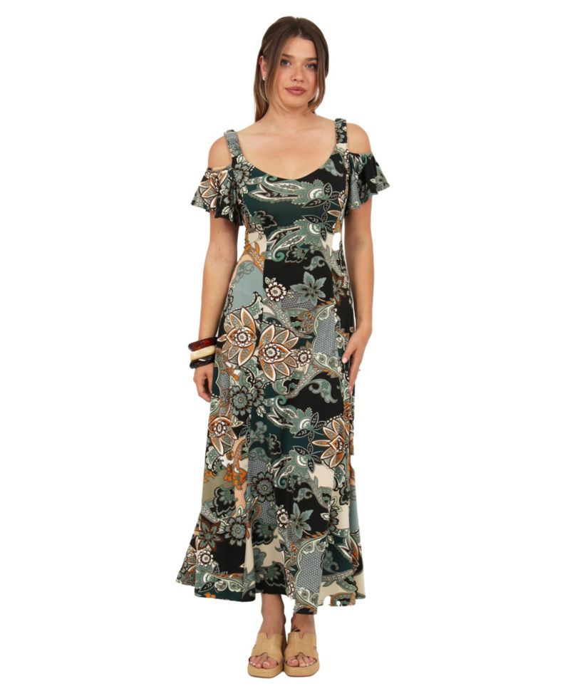 Elevate Women's Soft A-Line Maxi Dress