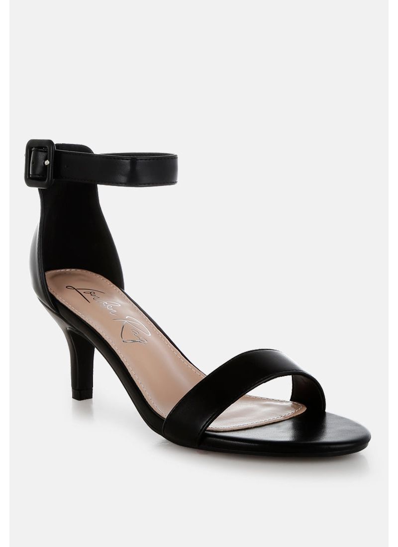 Women's Feruda Faux Leather Kitten Heel Sandals
