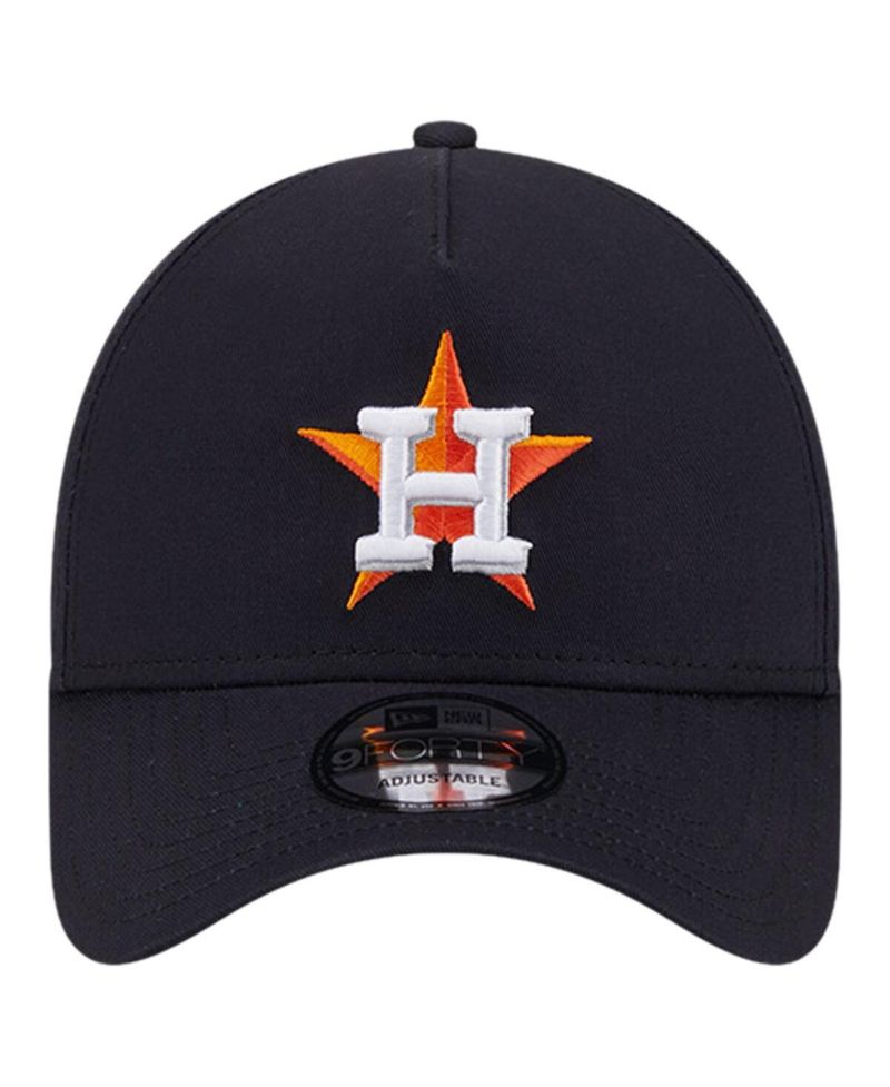 Men's Navy Houston Astros Team Color A-Frame 9Forty Adjustable Hat