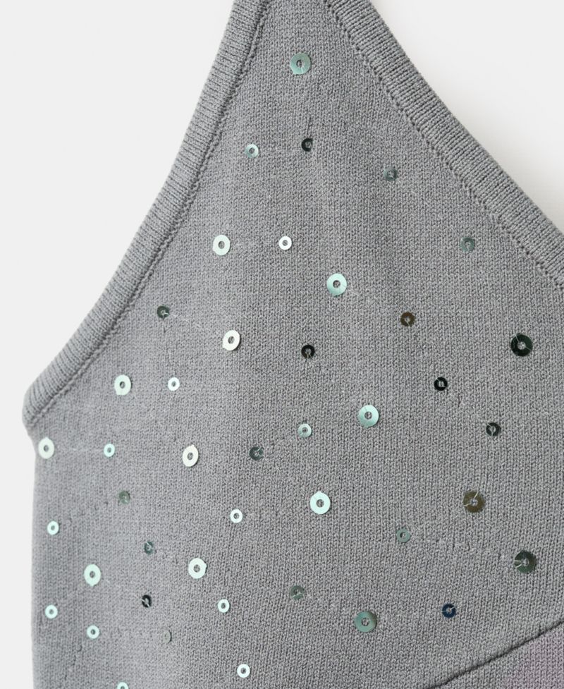 Women's Thin Straps Sparkly Top