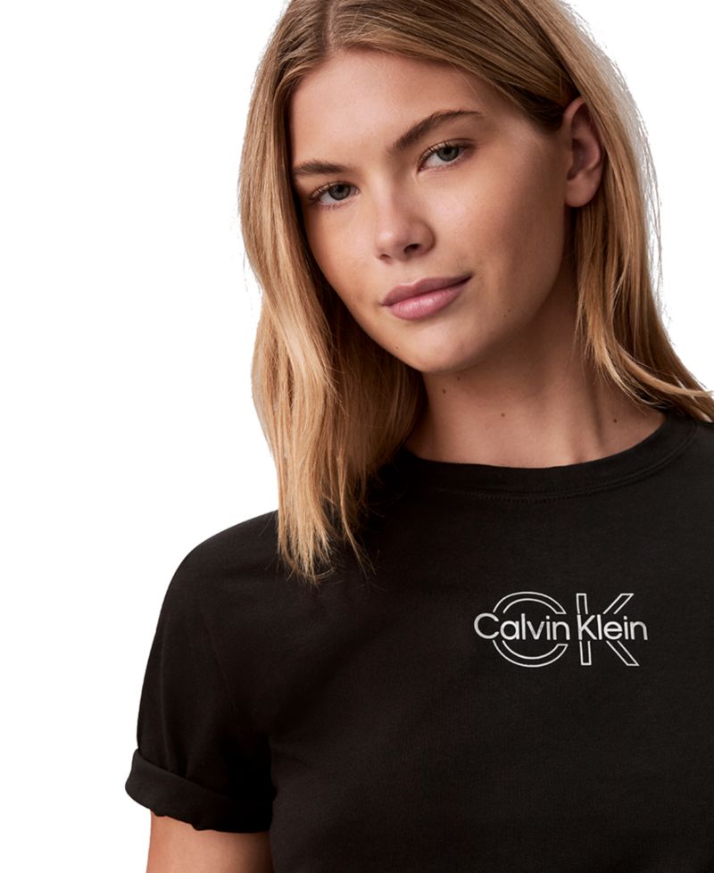 Women's Shine Metallic Graphic Short-Sleeve T-Shirt