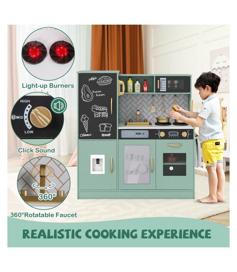Kids Toy Kitchen Playset with Utensils, Ages 3+