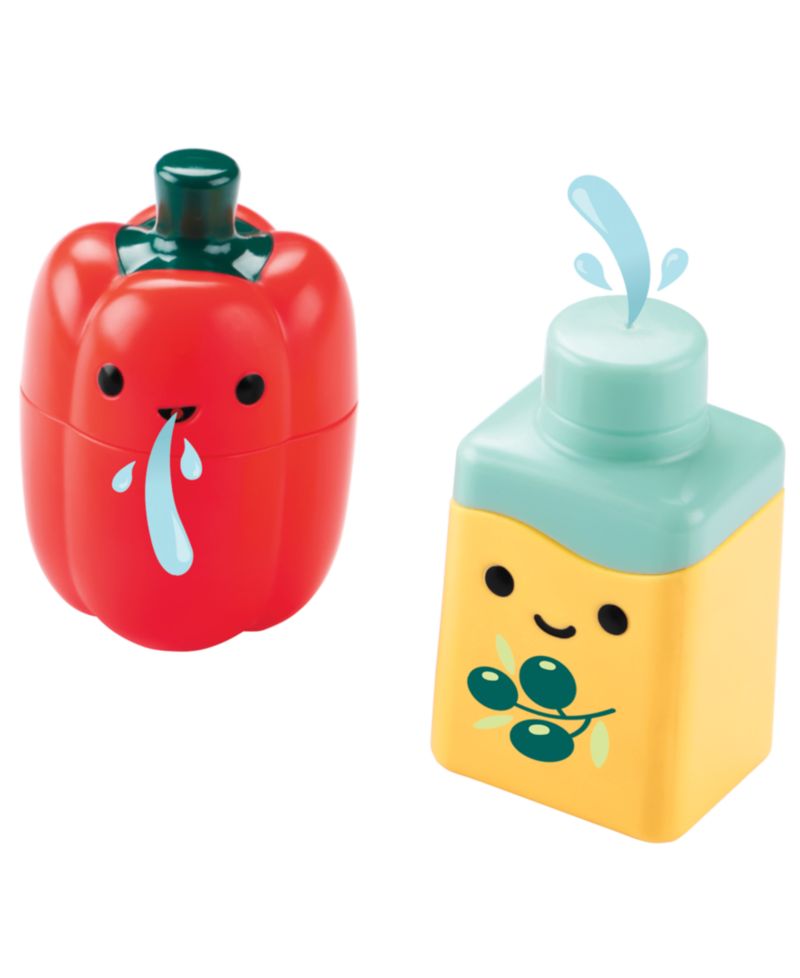 Baby Boys' and Baby Girls' Bathtime Tub Toy, 6-Piece Set