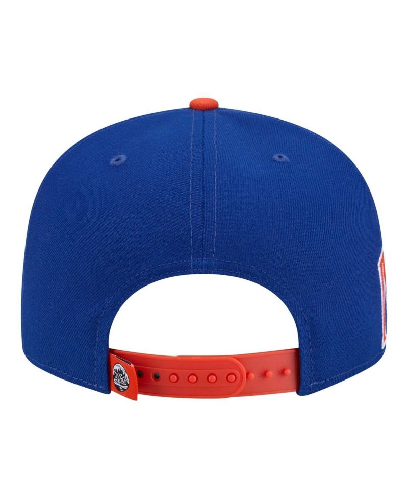 Men's Royal/Orange New York Mets Stretched Two-Tone 9FIFTY Adjustable Hat