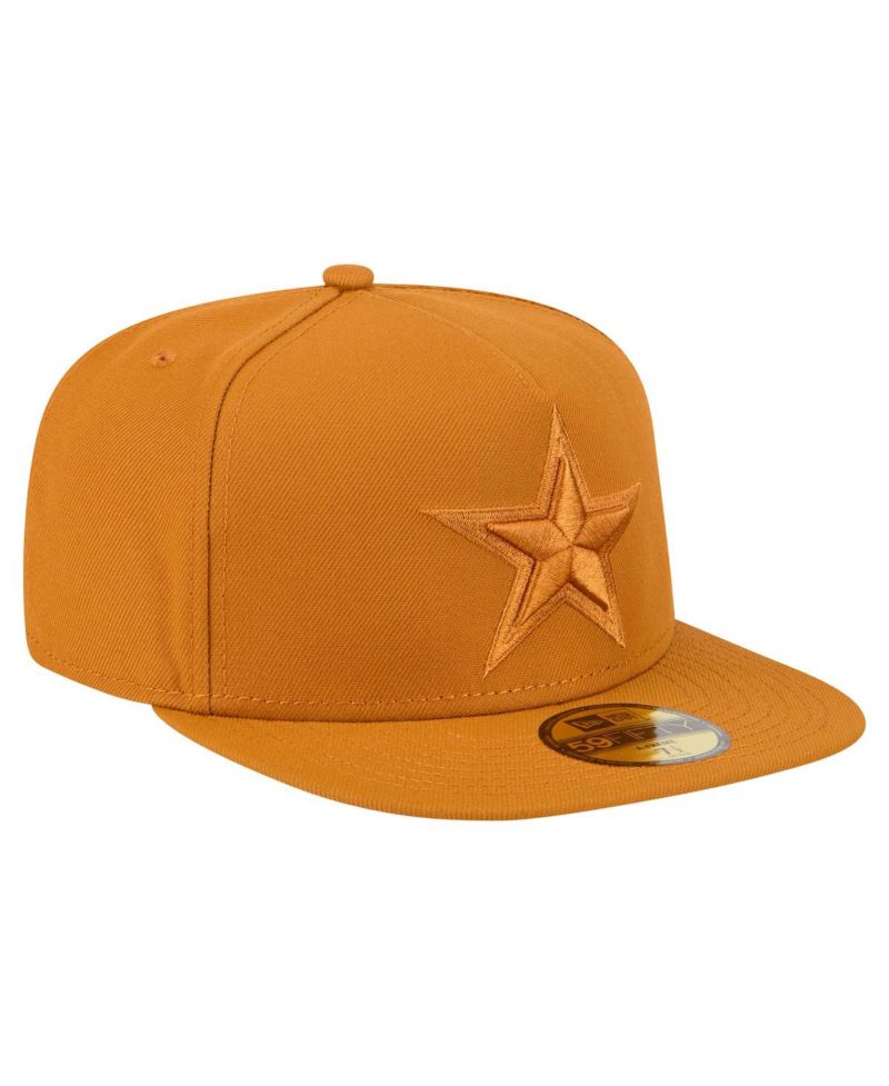 Men's Brown Dallas Cowboys Color Pack A-Frame 59FIFTY Fitted Hat