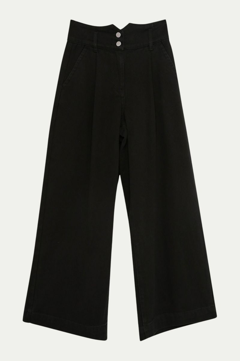 Women's Denim Wide Leg High Waisted Jeans