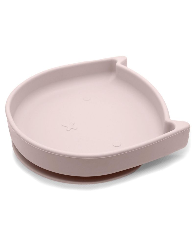 Silicone Suction Plate, Unbreakable, Microwave, Oven Safe, Kitty