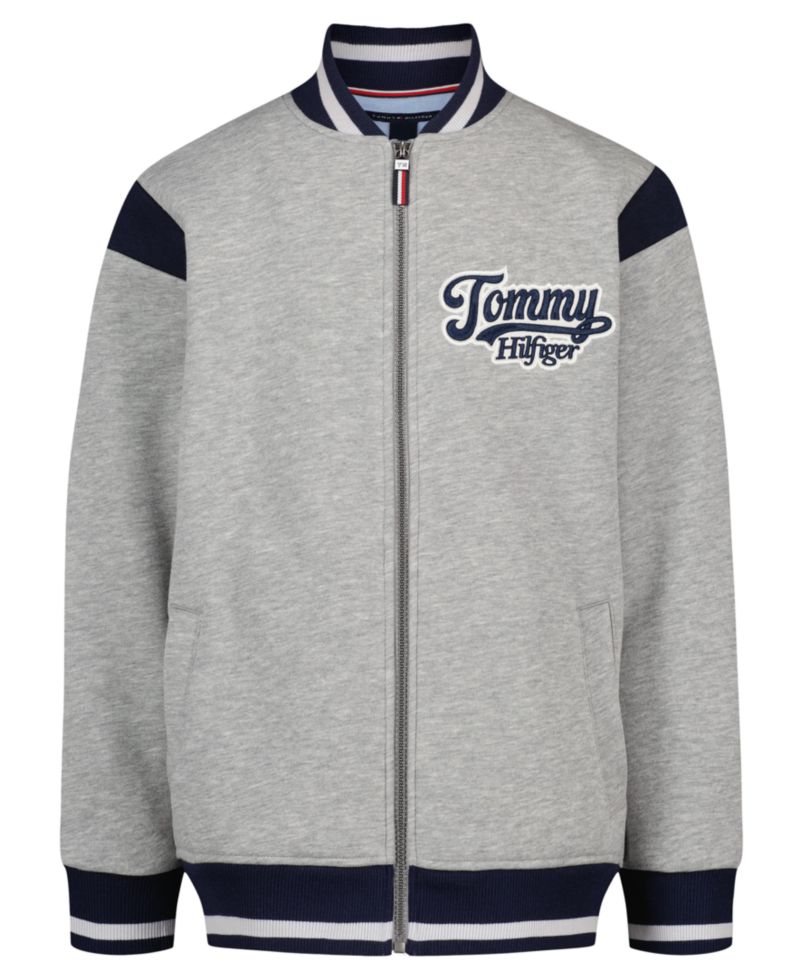 Boys' 8-20 Zip-Up Logo Bomber Jacket