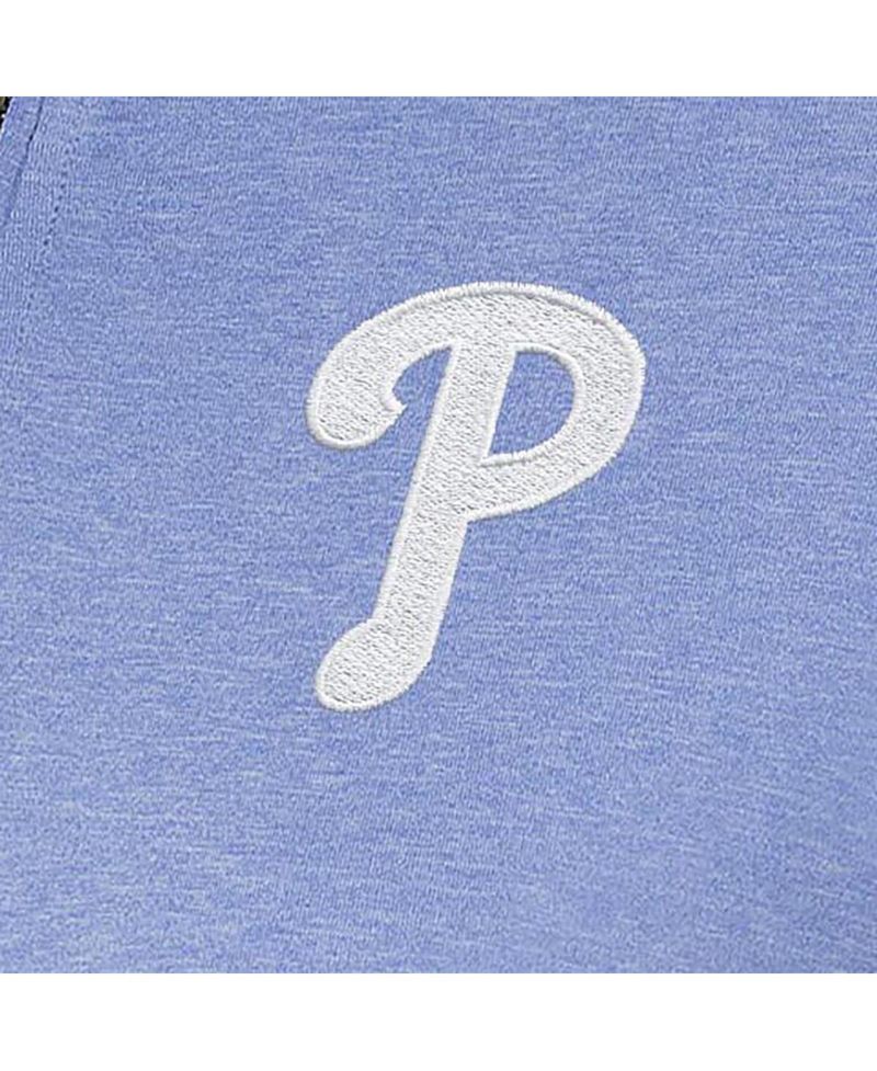 Women's Lavender Philadelphia Phillies Mentor Quarter-Zip Pullover Top