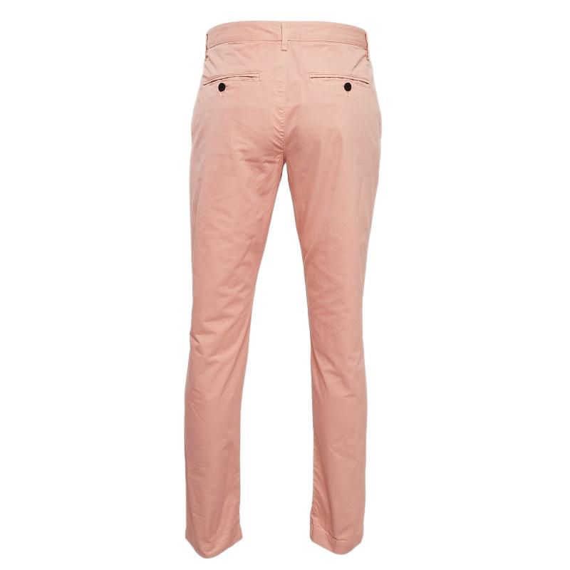 Men's Pink Cotton Patrick Chino Trousers