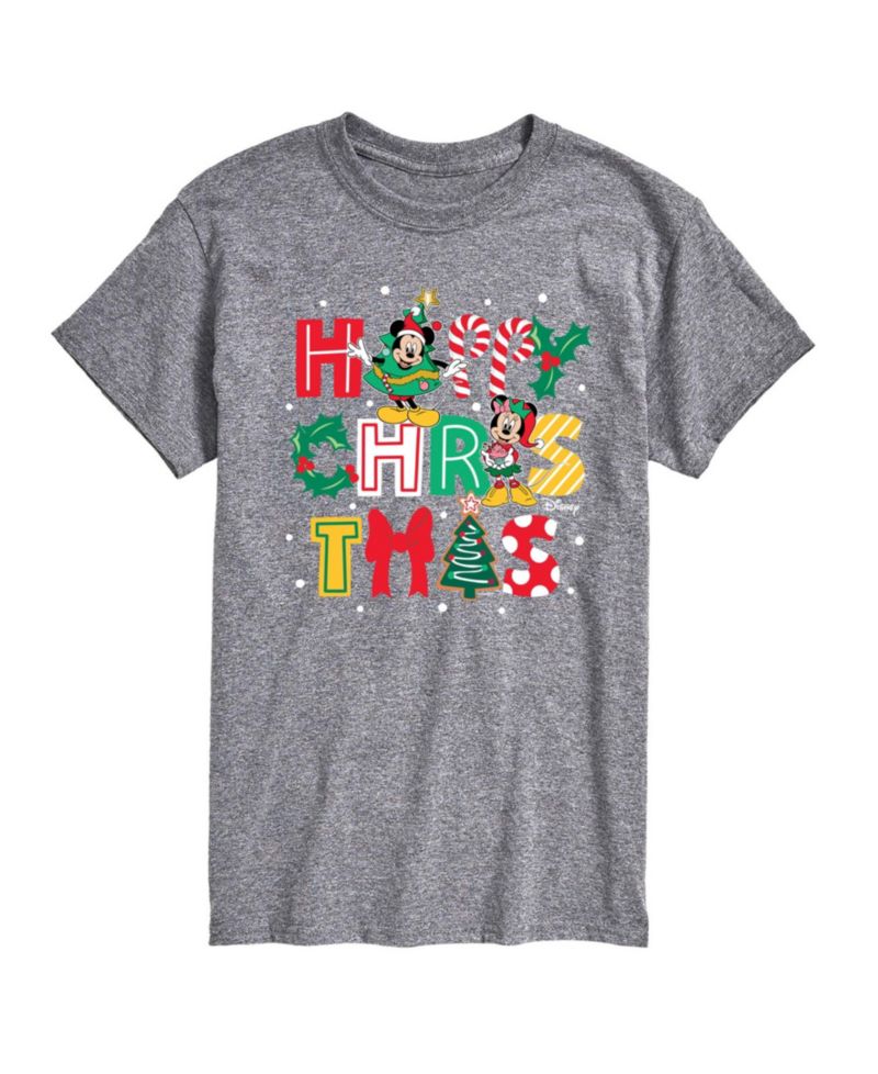 Men's Disney Happy Christmas Icons Short-Sleeve Graphic T-Shirt
