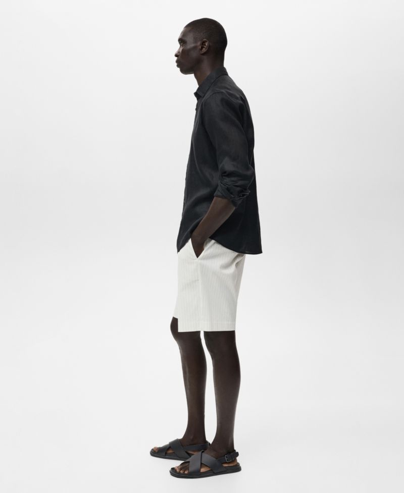 Men's Linen Long Sleeve Shirt
