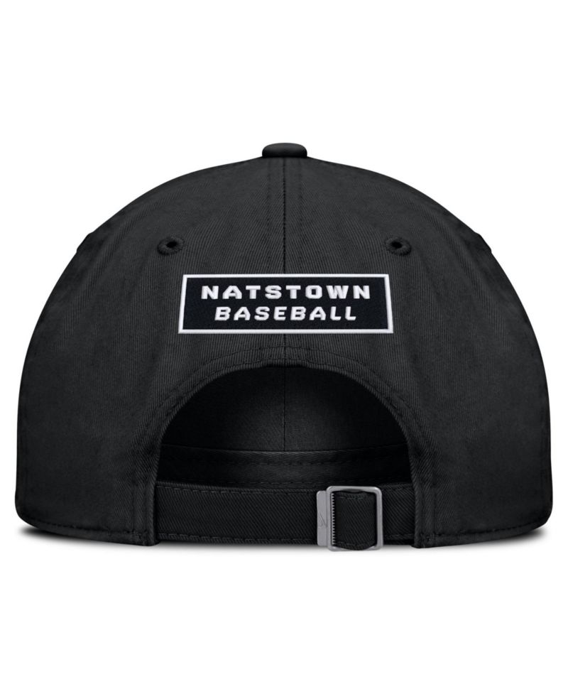 Men's Black Washington Nationals Primetime Club Adjustable Hat