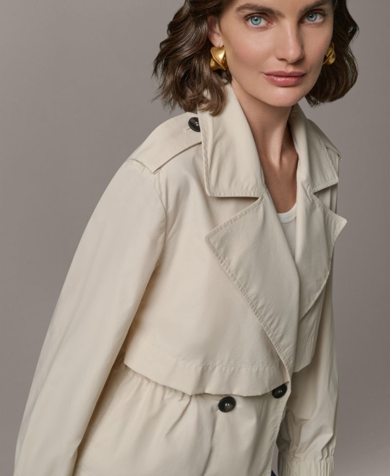 Women's Double-Breasted Flanged Jacket