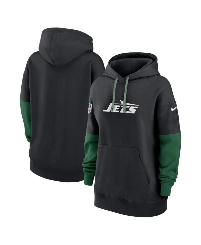 Women's Black New York Jets Sideline Essential Hoodie