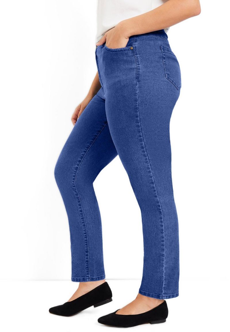 Women's June and Vie Curvie Fit Straight-Leg Jeans
