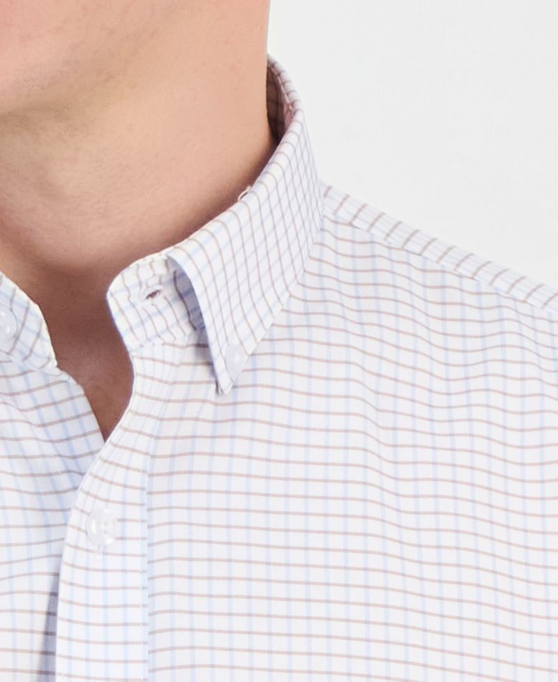 Men's Slim-Fit Performance Four-Way Stretch Dress Shirt