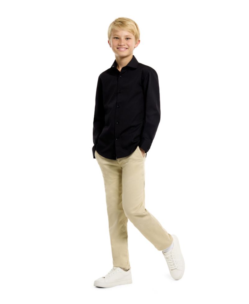 Big Boys Knight Solid Color Shirt
