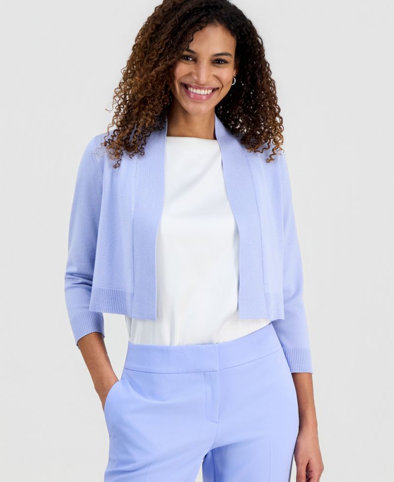 Petite Open Front Cropped Shrug