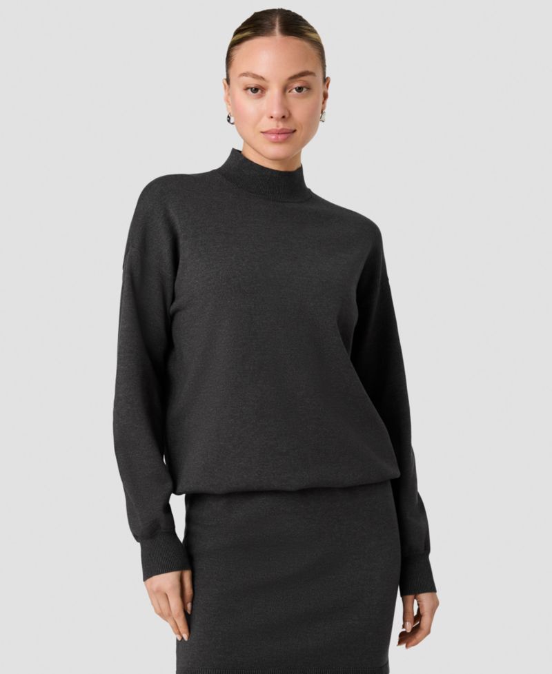 Women's Cosysoft Mock Neck Long-Sleeve Mini Dress
