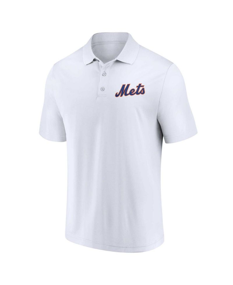 Men's Royal, White New York Mets Two-Pack Logo Lockup Polo Shirt Set