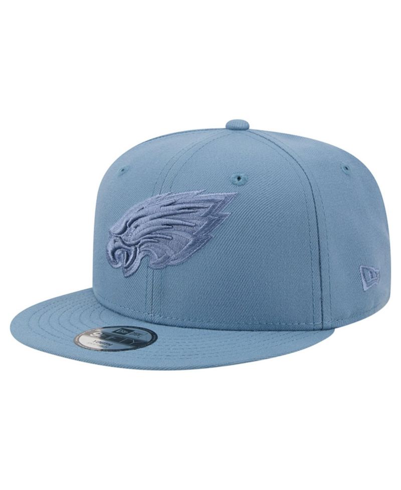 Big Boys and Girls Blue Philadelphia Eagles Color Pack A-Frame 9FIFTY Snapback Hat