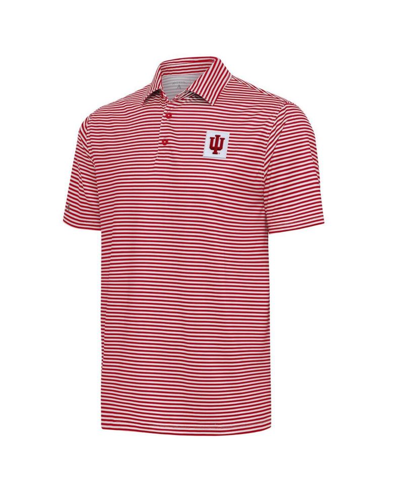 Men's Crimson Indiana Hoosiers Skills Polo Shirt