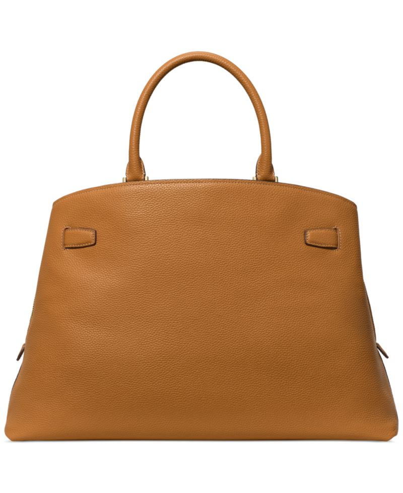 Deco Pebbled Leather Satchel Extra-Large Bag