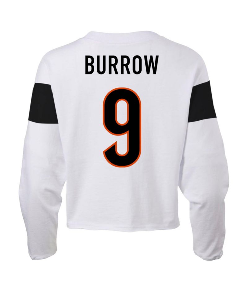 Plus Size Cincinnati Bengals Joe Burrow Long-Sleeve T-Shirt