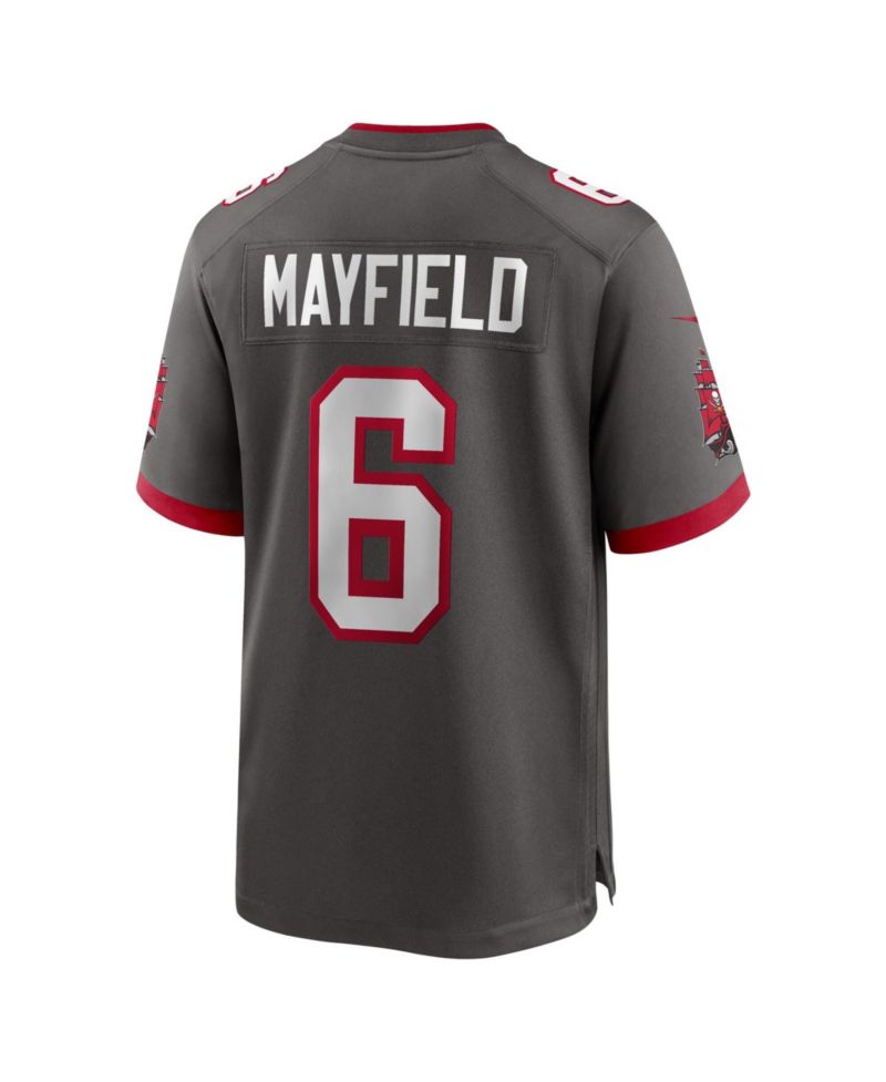 Men's Baker Mayfield Pewter Tampa Bay Buccaneers Alternate Game Player Jersey