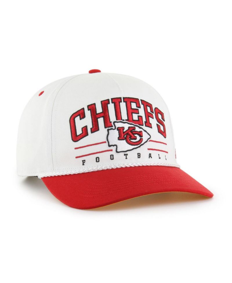 Men's White/Red Kansas City Chiefs Roscoe Two-Toned Hitch Adjustable Hat