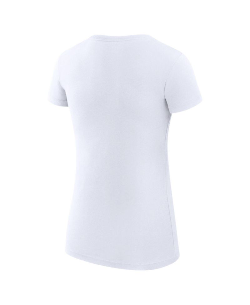 Women's White Cleveland Guardians Super-Slim Fit Lightweight City Graphic T-Shirt