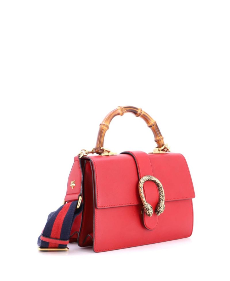 Medium Dionysus Bamboo Top Handle Bag Leather