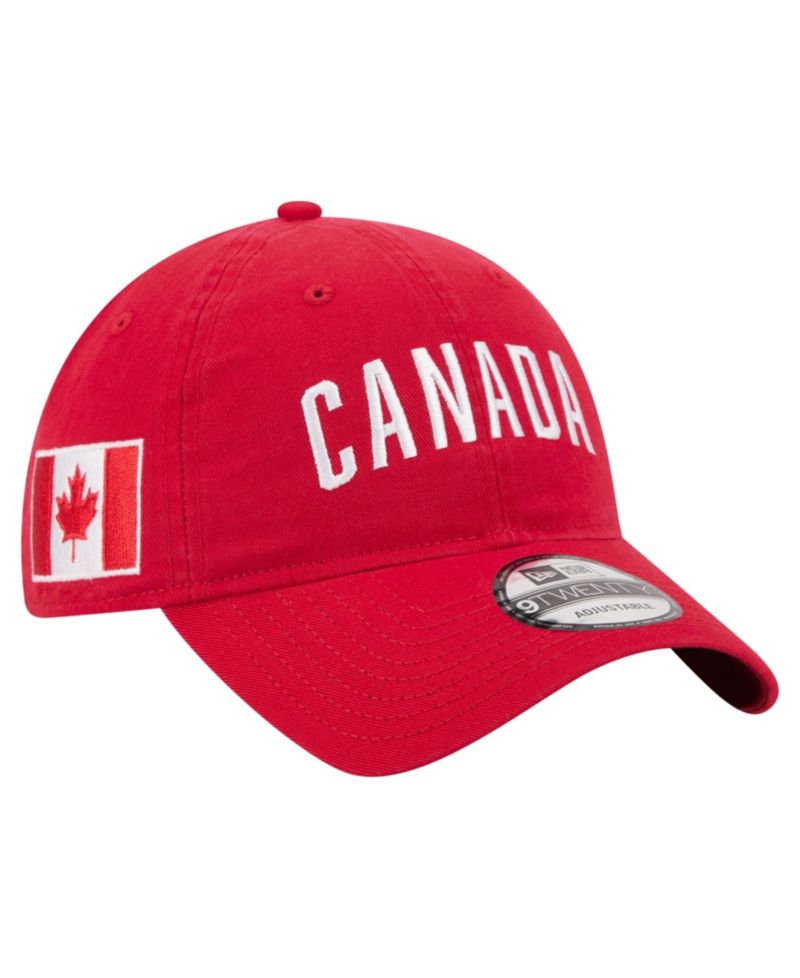 Men's Red Canada Soccer 9TWENTY Country Dad Adjustable Hat