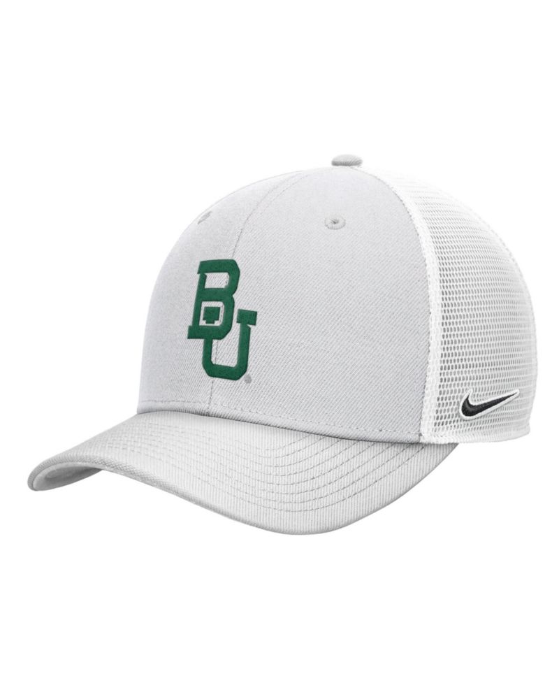 Men's White Baylor Bears White Out Rise Trucker Adjustable Hat