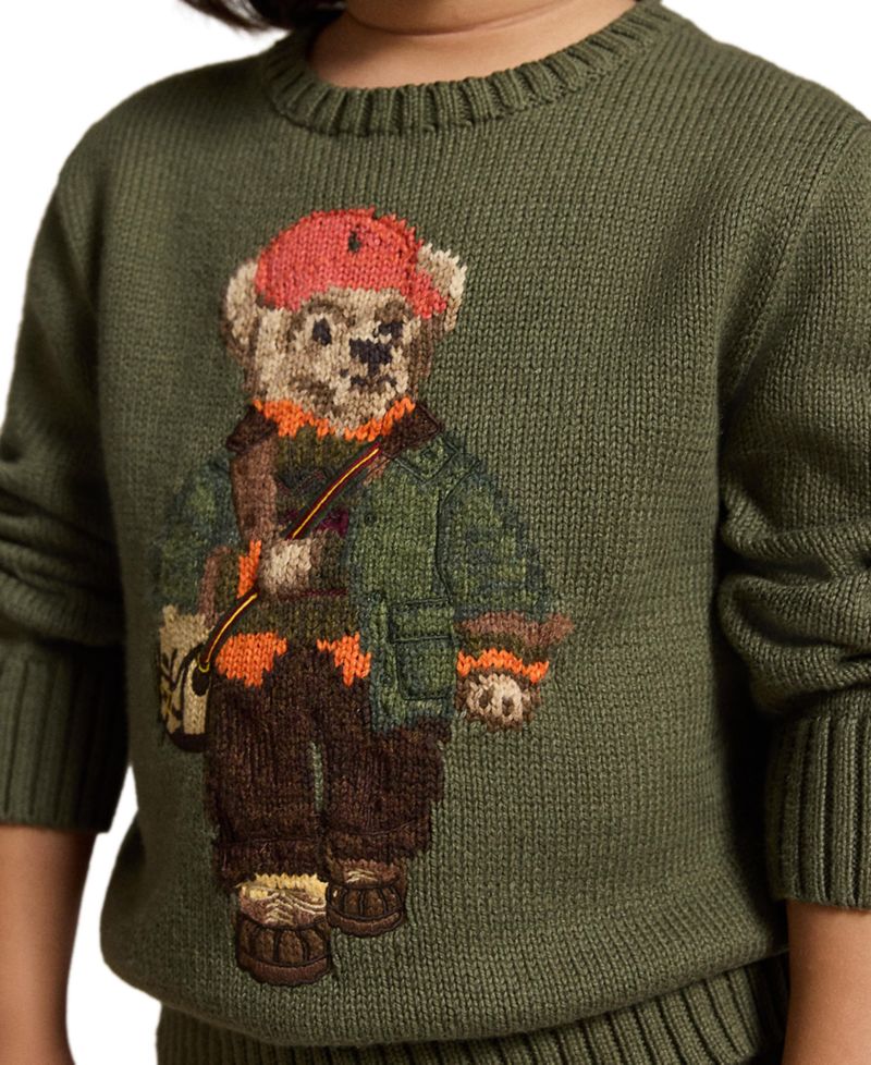 Boys' 2T-7 Polo Bear Sweater