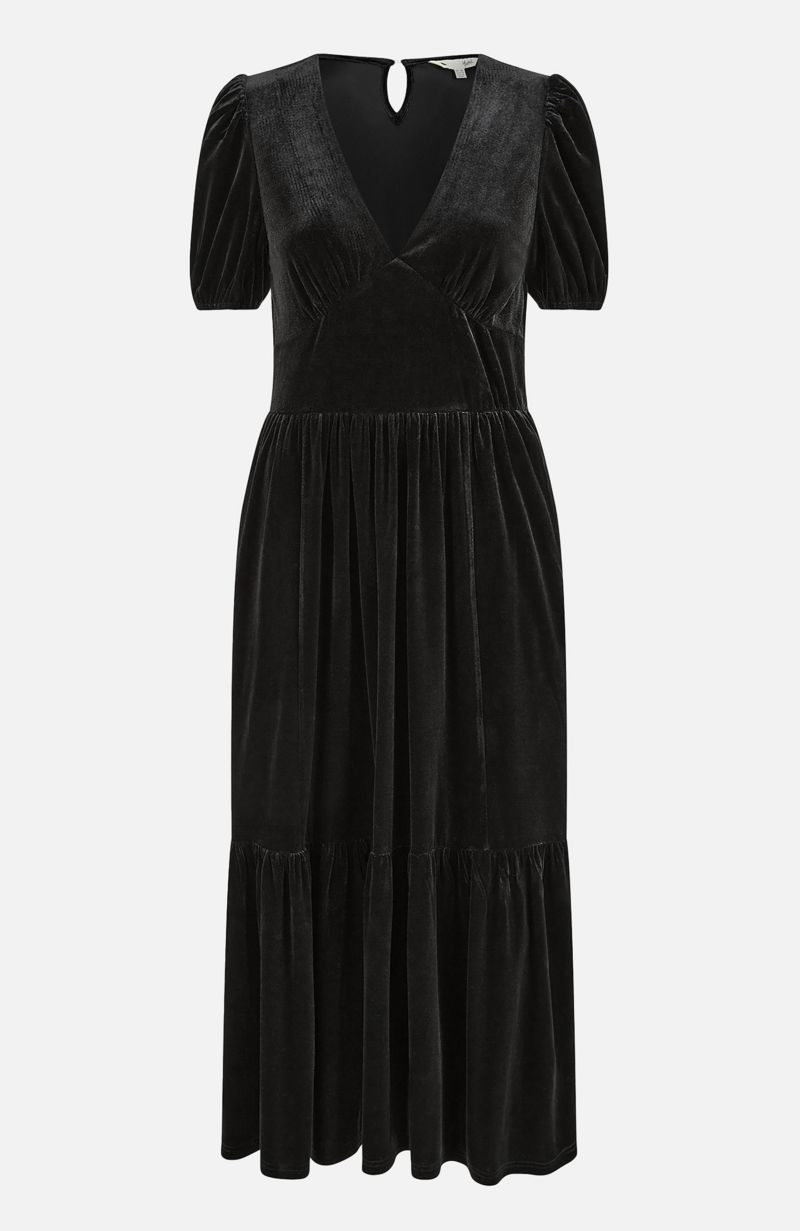 Women's Velvet Midi Dress