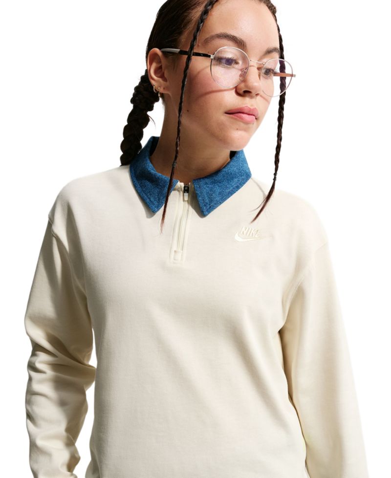 Girls' 7-16 Sportswear Collection Long-Sleeve Polo Top