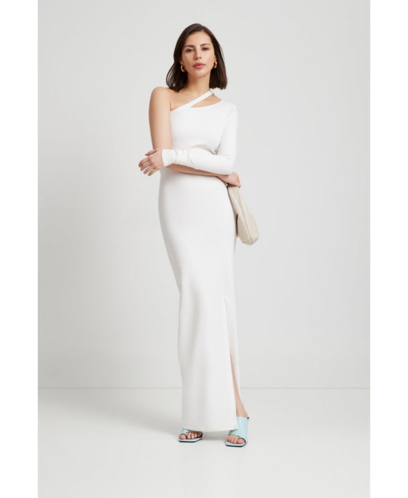 Women's Lydia Cutout One-Shoulder Side-Slit Maxi Dress
