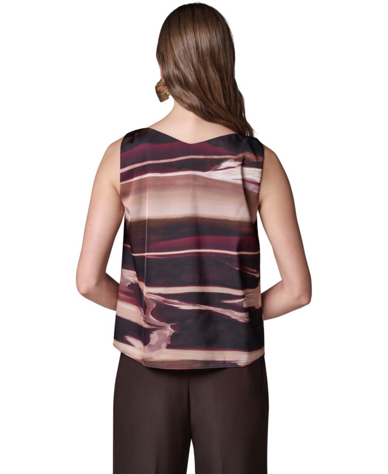 Women's Sleeveless V-Neck Allover-Print Tank