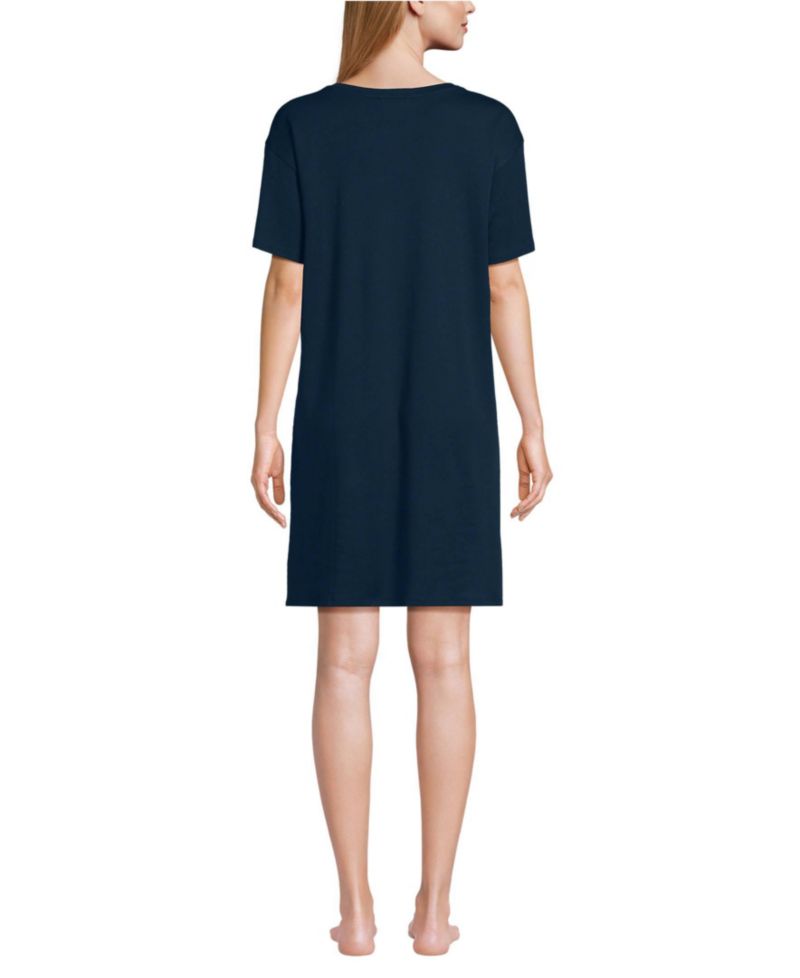 Women's Cotton Interlock Relaxed Above the Knee Nightgown