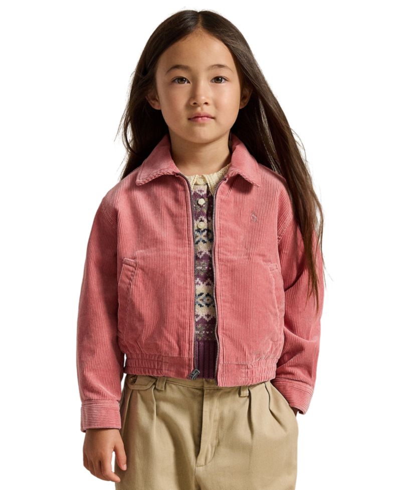 Girls' 2T-6X Corduroy Long-Sleeve Jacket