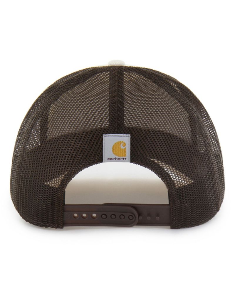 Carhartt x '47 Men's Natural/Brown Detroit Lions Undyed Trucker Adjustable Hat